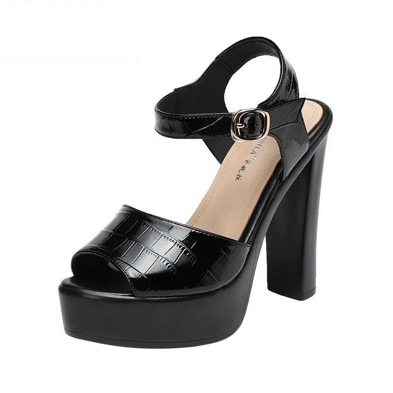 Casual Sandal Leather - 10 cm 13 cm moda sandali