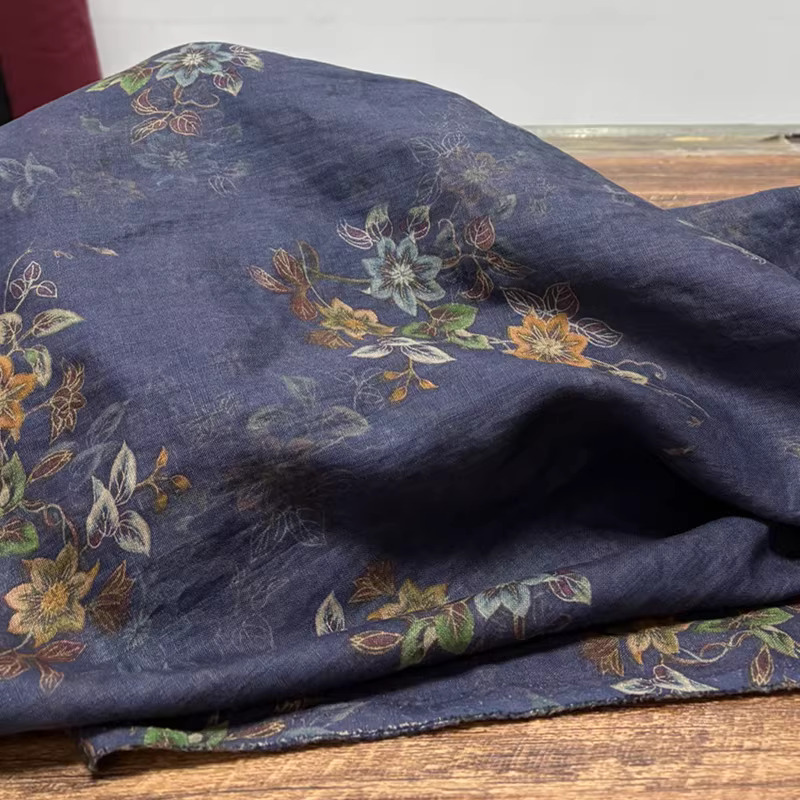 Linen Shirt Breathable - Tessuto di lino puro di alta