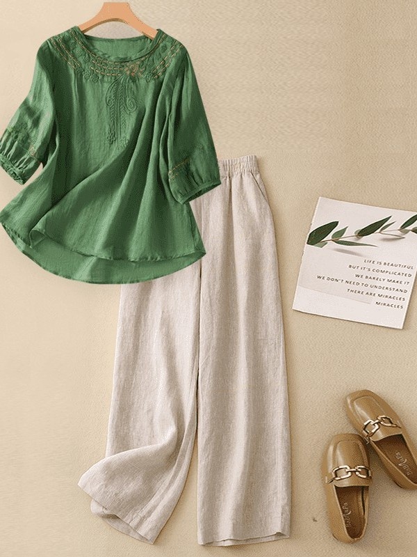 Set di Alta Qualità in Cotone  - Linen Shirt Breathable recensione e prezzo