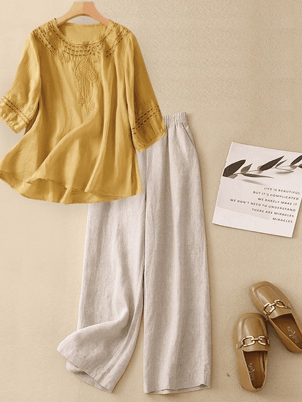 Set di Alta Qualità in Cotone  - Linen Shirt Breathable recensione e prezzo