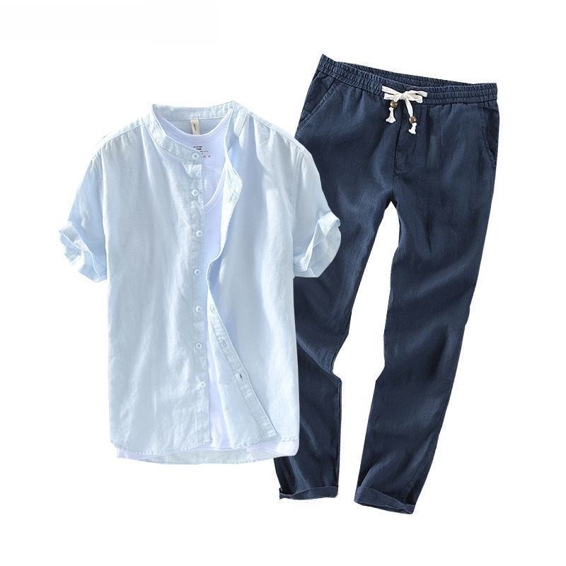 Set di camicia e t-shirt casua - Linen Shirt Breathable recensione e prezzo